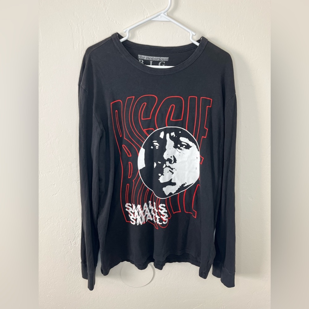 The‎ Notorious B.I.G. Mens Large Long Sleeve Graphic Shirt Biggie Smalls Design